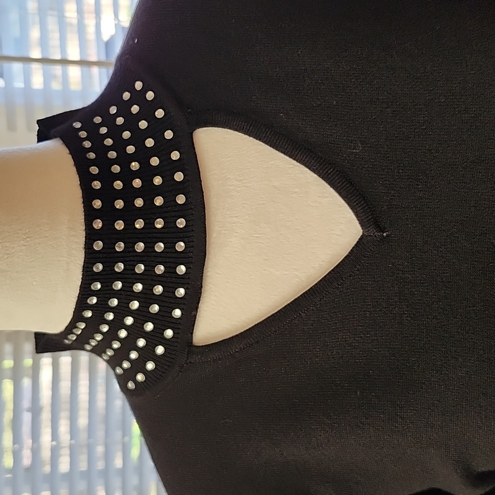 Cable & Gauge Black Knit Top - Picture 2 of 4